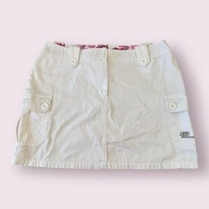 Skechers Y2K white cargo mini skirt